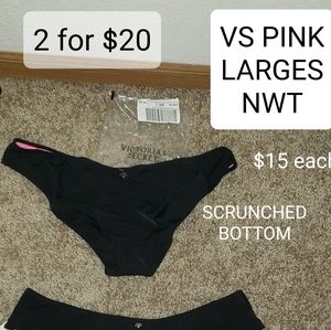 VS PINK SCRUNCHED BUTT SWIM BOTTOMS